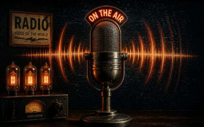Radio broadcast gif brings vintage audio to life.